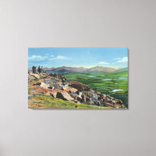 Schauen unten von Whiteface Denkmal Hwy Leinwanddruck