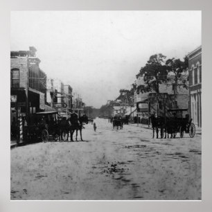Schauen West auf Flagler Straße Poster