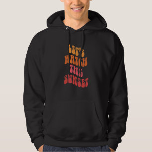 Schauen wir uns die Sonnenuntergangsworte auf der Hoodie