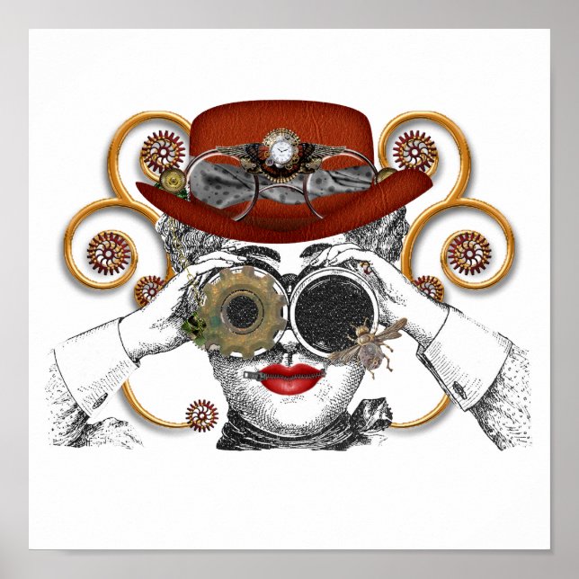 schauend gesteppter Typ Poster (Vorne)