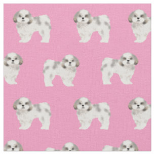 Schauer tzu niedlicher Hund rosa Stoff