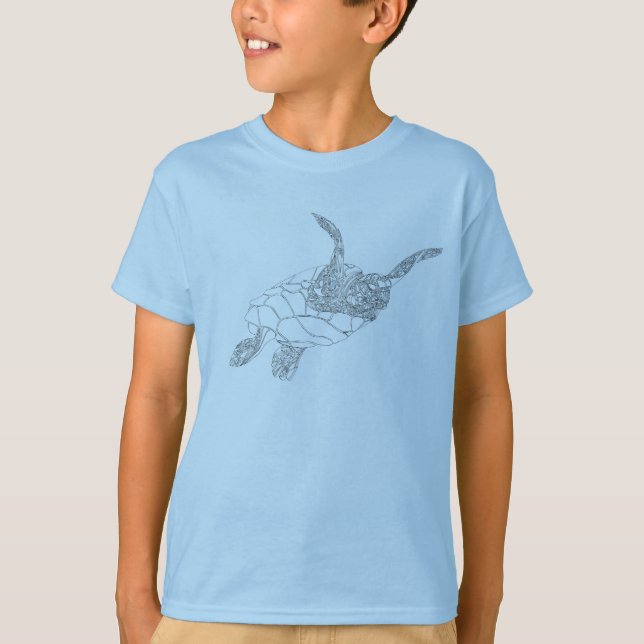 Schaufeln der Schildkröte T-Shirt (Vorderseite)