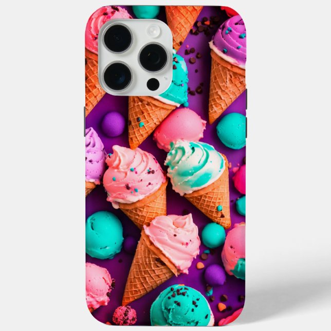 Schaufeln des realistischen Ice Cream Cone Designs Case-Mate iPhone Hülle (Rückseite)