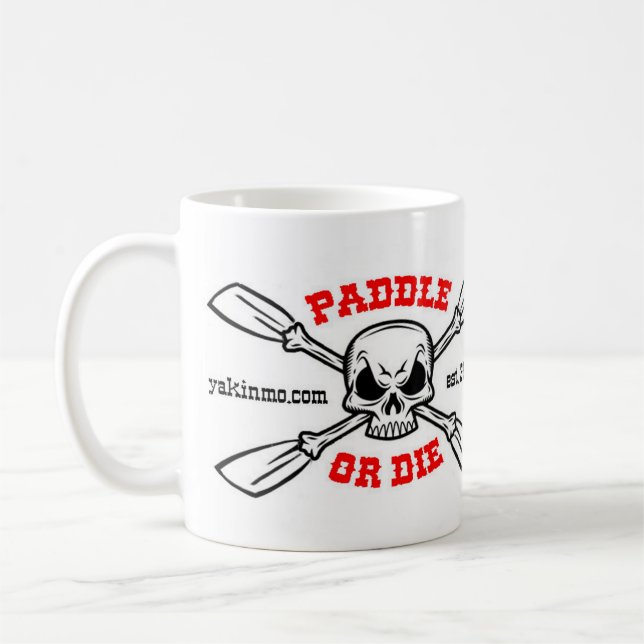 Schaufeln Sie oder die Yakinmo.com-Tasse Tasse (Links)