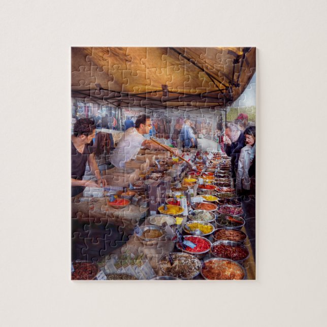 Schaufenster - Der Open-Air-Tee- und Gewürzmarkt Puzzle (Vertikal)