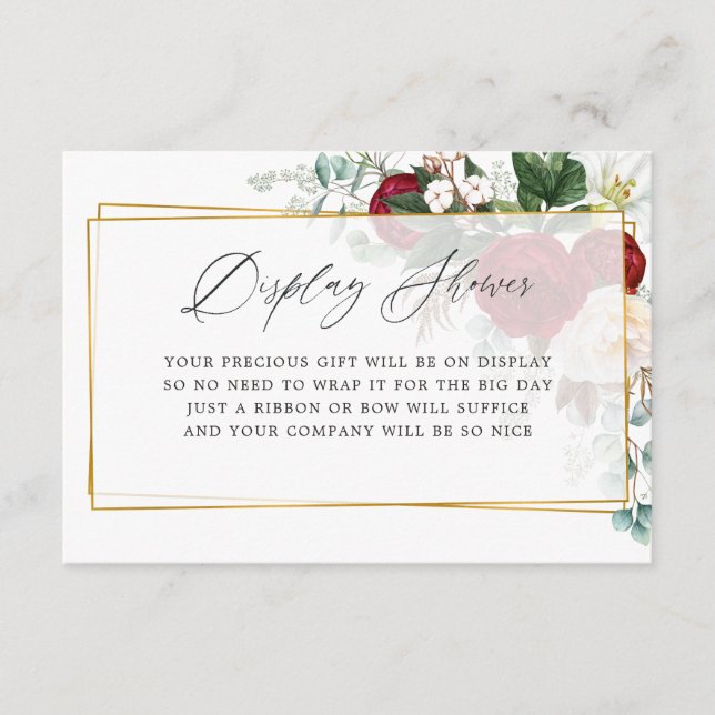 Schaufenster für das geometrische Brautparty von B Begleitkarte (Vorderseite)