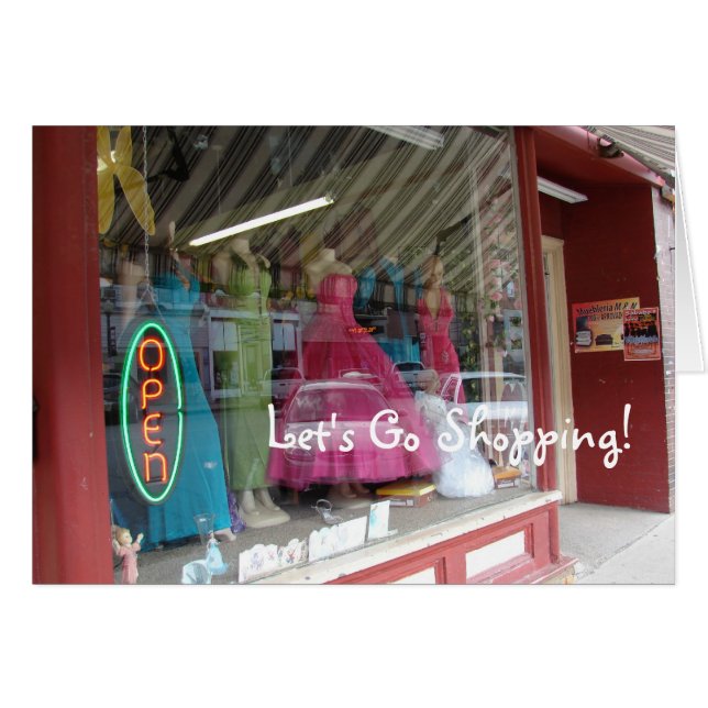 Schaufenster speichern, gehen wir einkaufen! (Vorderseite (Horizontal))