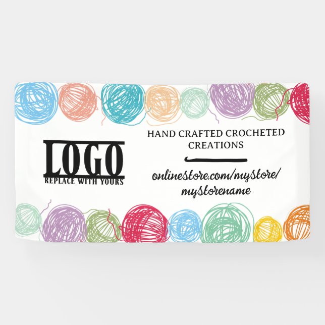 Schaukästen mit Garn aus Colorfu Banner (Horizontal)