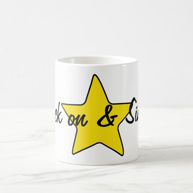 Schaukeln Sie an u. singen Sie Sternchor Kaffeetasse (Mittel)