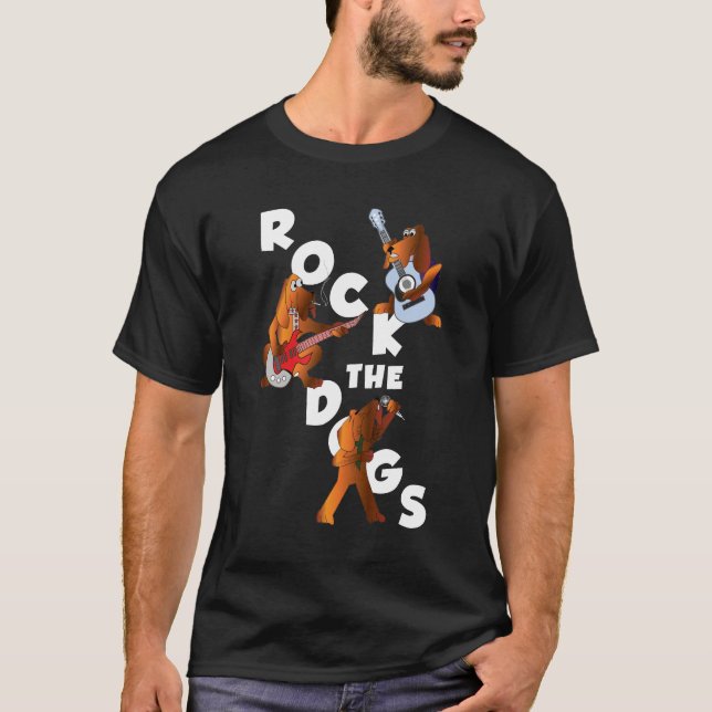 Schaukeln Sie das T-Shirt der Hundemänner (Vorderseite)