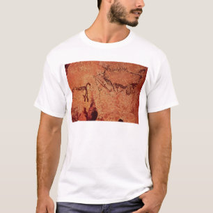 Schaukeln Sie Malerei einer Jagdszene, c.17000 BC T-Shirt