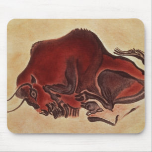 Schaukeln Sie Malerei eines Bisons, spätes Mousepad