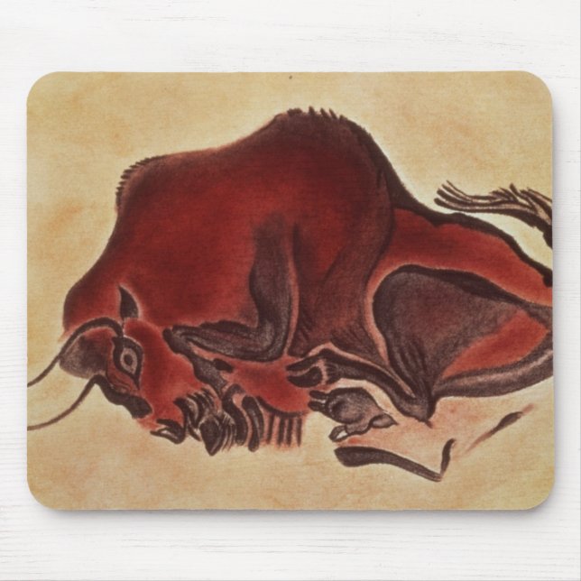 Schaukeln Sie Malerei eines Bisons, spätes Mousepad (Vorne)