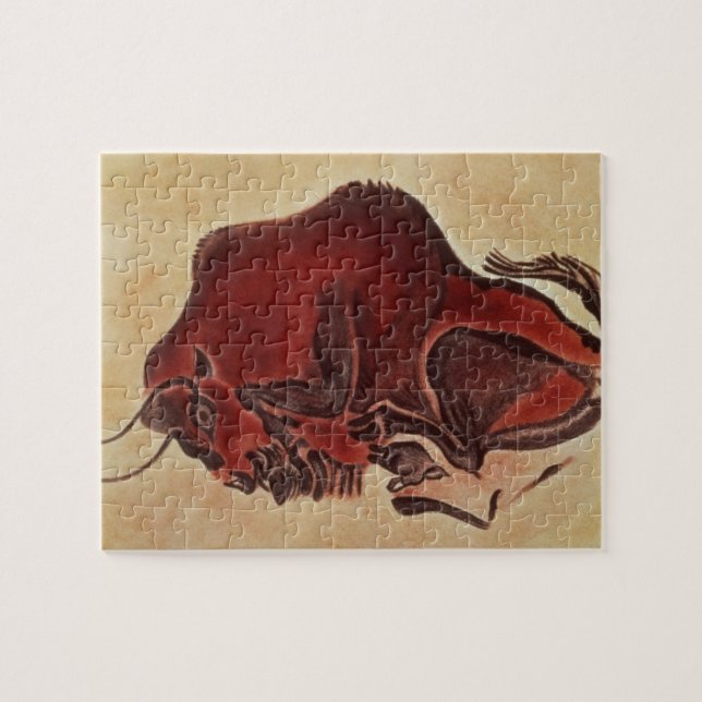 Schaukeln Sie Malerei eines Bisons, spätes Puzzle (Horizontal)