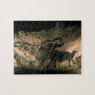 Schaukeln Sie Malerei eines gehörnten Tieres, Puzzle