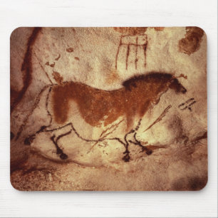 Schaukeln Sie Malerei eines Pferds, c.17000 BC Mousepad