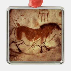 Schaukeln Sie Malerei eines Pferds, c.17000 BC Ornament Aus Metall