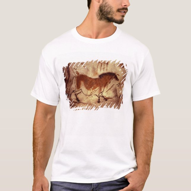 Schaukeln Sie Malerei eines Pferds, c.17000 BC T-Shirt (Vorderseite)