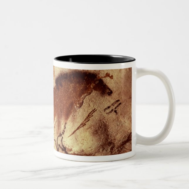 Schaukeln Sie Malerei eines Pferds, c.17000 BC Zweifarbige Tasse (Rechts)