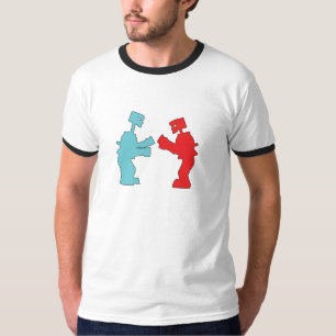 Schaukeln Sie sie hart treffen sie Roboter T-Shirt