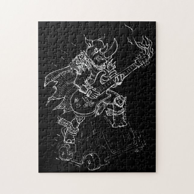 Schaukelndes Nashorn Puzzle (Vertikal)