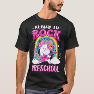Schaukelndes Vorschul-Elektrorgitarre-Einhorn-Rege T-Shirt
