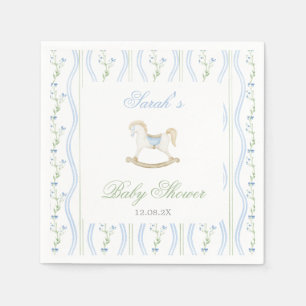 Schaukelpferd-Baby-Party Junge Serviette