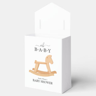 Schaukelpferd-Baby-Party Minimalistische Baby-Part Geschenkschachtel