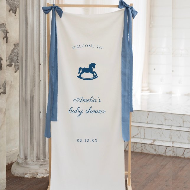 Schaukelpferd Baby Shower individuell Banner (Von Creator hochgeladen)