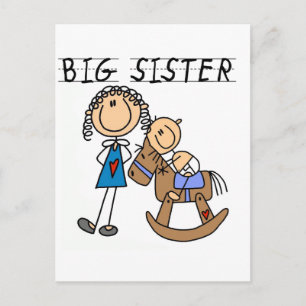 Schaukelpferd Big Sister T-Shirts und Geschenke Postkarte
