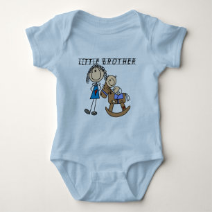 Schaukelpferd-kleiner Bruder-T-Shirts Baby Strampler
