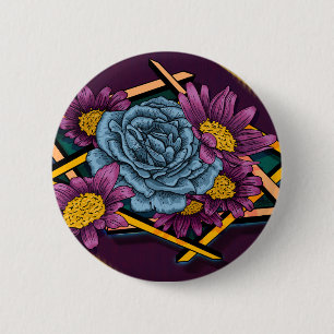 Schaukelrose-Knopf Button