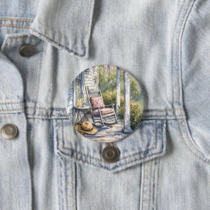 Schaukelstuhl-Szene auf der Wisteria-Veranda Button