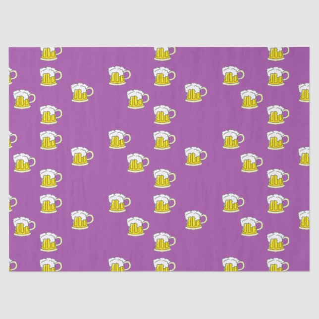 Schaumbecher auf lila seidenpapier (Vorderseite)