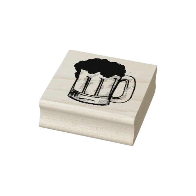 Schaumbeere Tasse Stein Ale Bar Drink Briefmarke Gummistempel (Stempel)