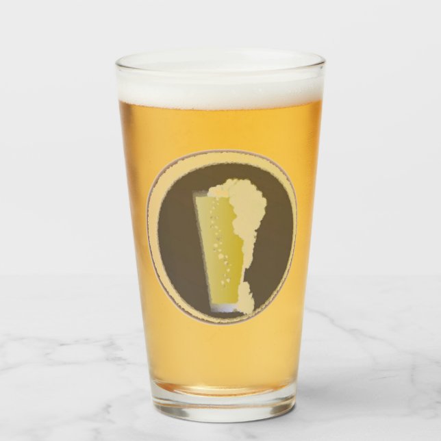 Schaumbier Glas (Vorne (Gefüllt))