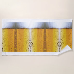 Schaumbier Strandtuch