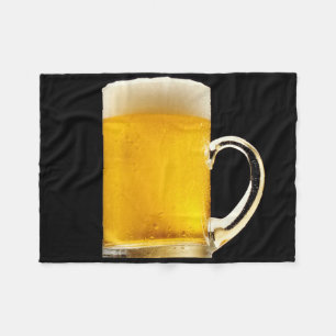 Schäumende Bier-Tasse Fleecedecke