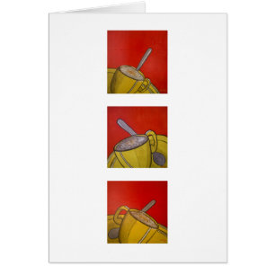 Schaumige Kaffee-Karte (Reihen)