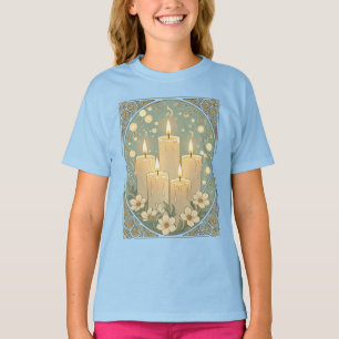 Schaumkerzen Licht und Glück für Nowruz T-Shirt