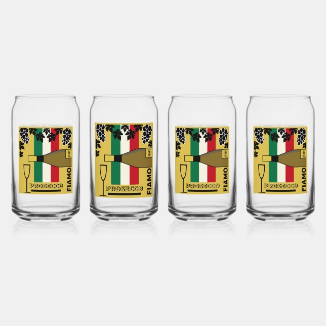 Schaumwein Dosenglas (Vorderseite)