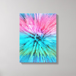 Schaumzucker-Energie-Ausbruch Fraktal-Kunst Leinwanddruck