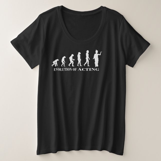 Schauspiel Basic Designer Edition Große Größe T-Shirt (Design vorne)