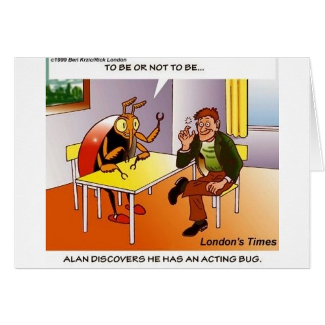 Schauspiel Bug Funny Cartoon T-Shirts Geschenke &  (Vorderseite (Horizontal))