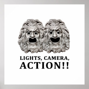 Schauspiel-Concept-Logo Poster