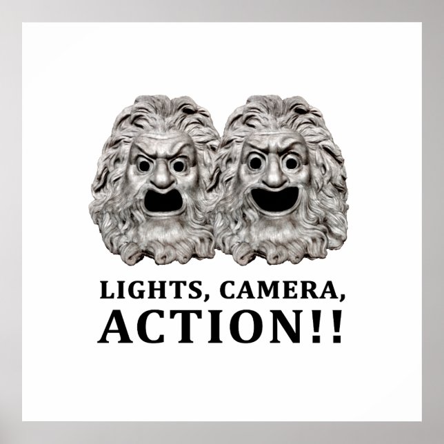 Schauspiel-Concept-Logo Poster (Vorne)