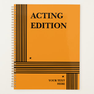 Schauspiel Edition Play Script Styling Planner Planer