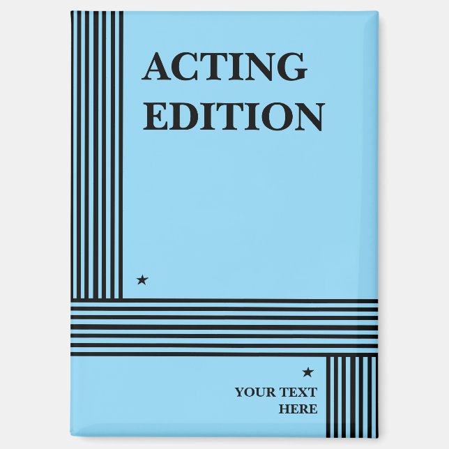 Schauspiel Edition - Skriptformatierung abspielen Magnet (Vorderseite)