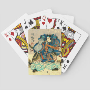 Schauspieler als Samurai Kunitake 1847 Spielkarten