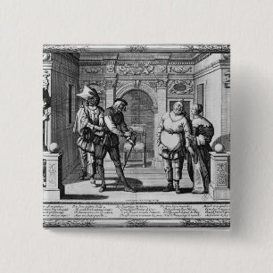 Schauspieler am Theater von Hotel de der Burgund Button